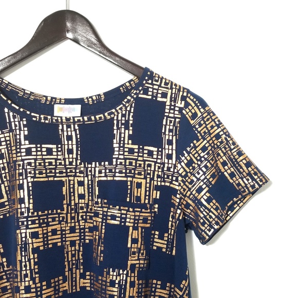 Lularoe NWOT Carly Elegant Collection Metallic - Picture 2 of 8